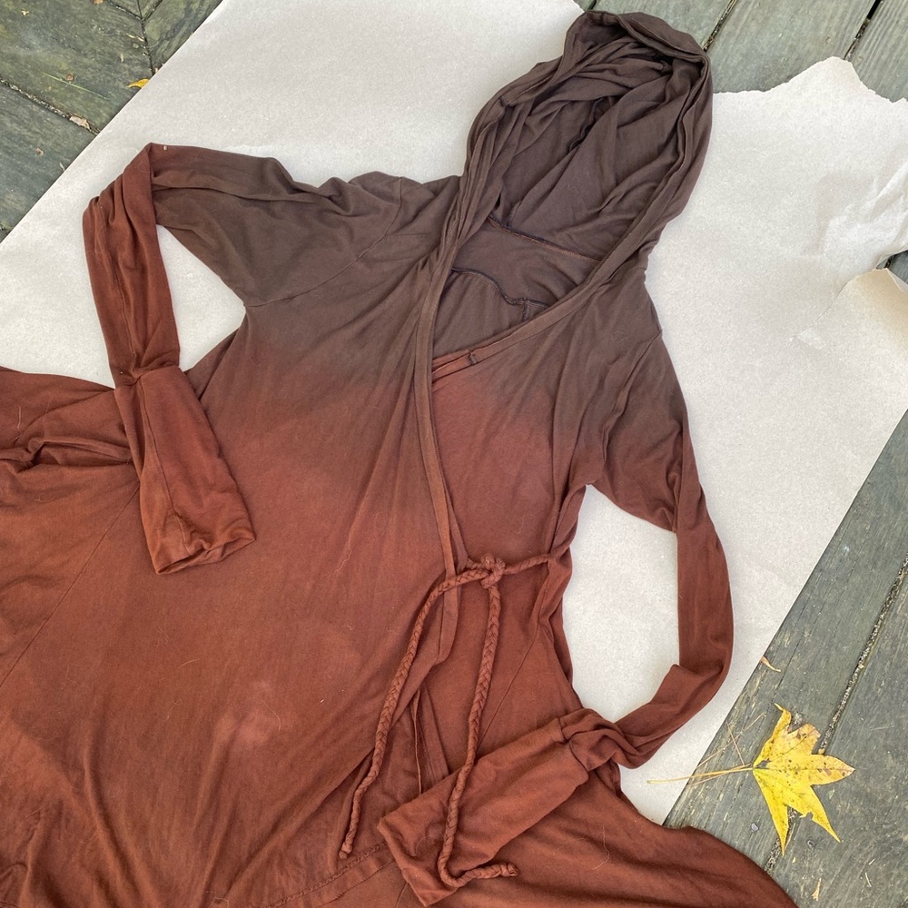 Ombré brown burgundy butterfly cardigan from rabbits path